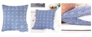 Homey Cozy Diana Jacquard Square Decorative Throw Pillow